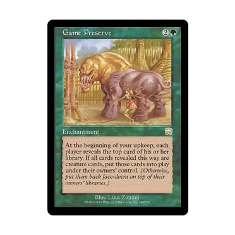 

CCG Охотничий заповедник (клавиша R), MTG - Mercadian Masques