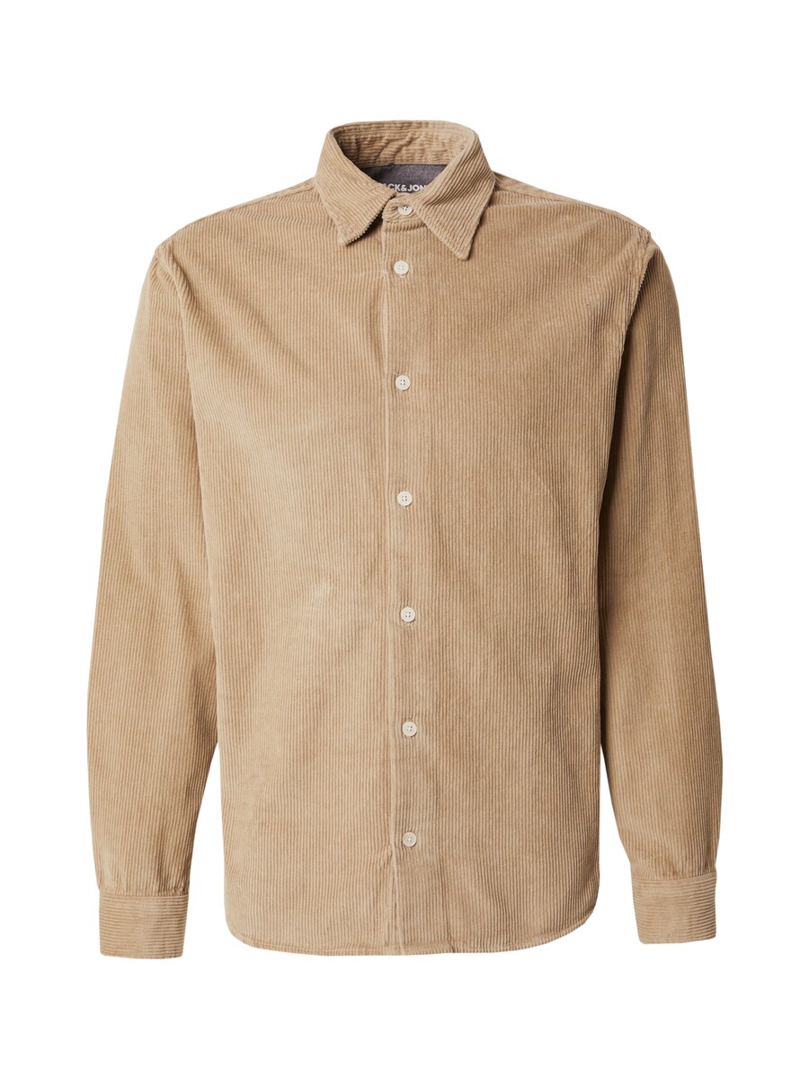 

Повседневная рубашка JACK & JONES Comfort fit Button Up Shirt, серо-коричневый