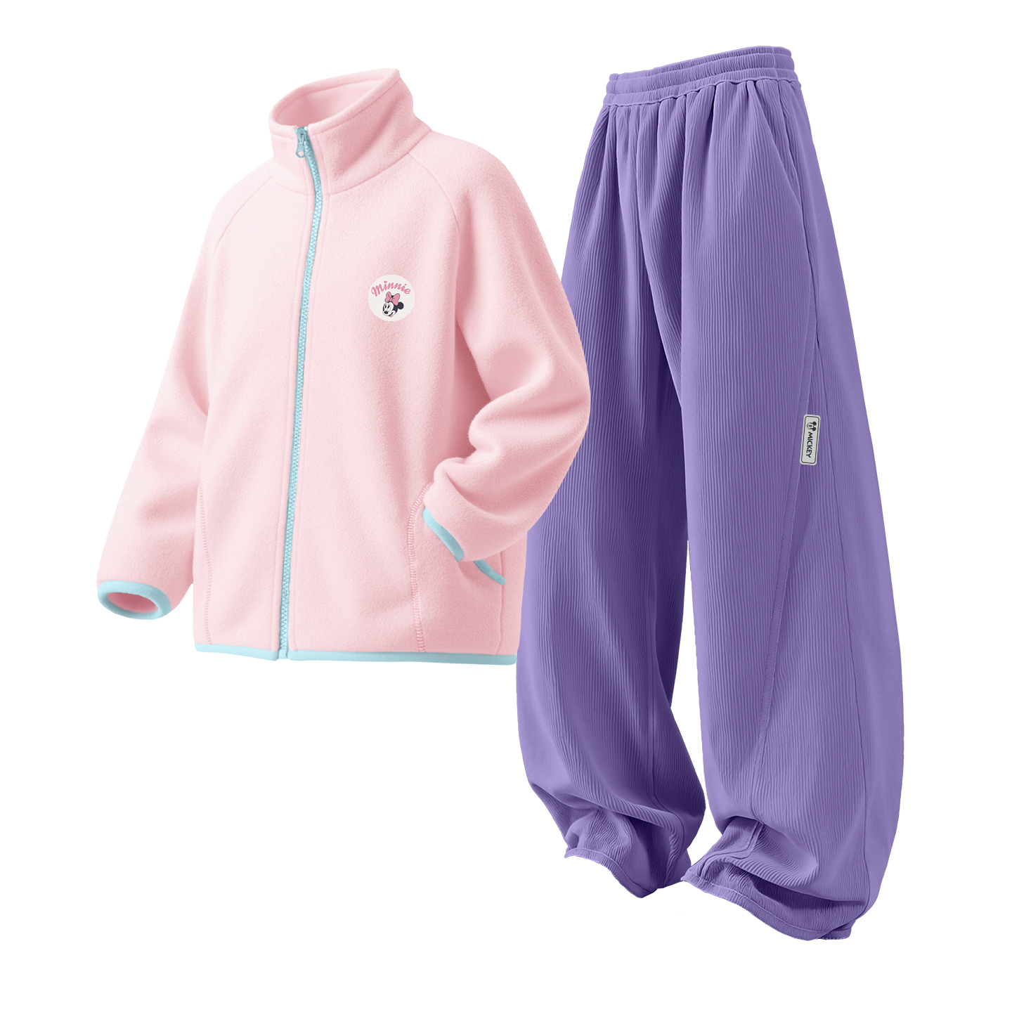

Детская повседневная спортивная одежда Disney, розовый/сиреневый
