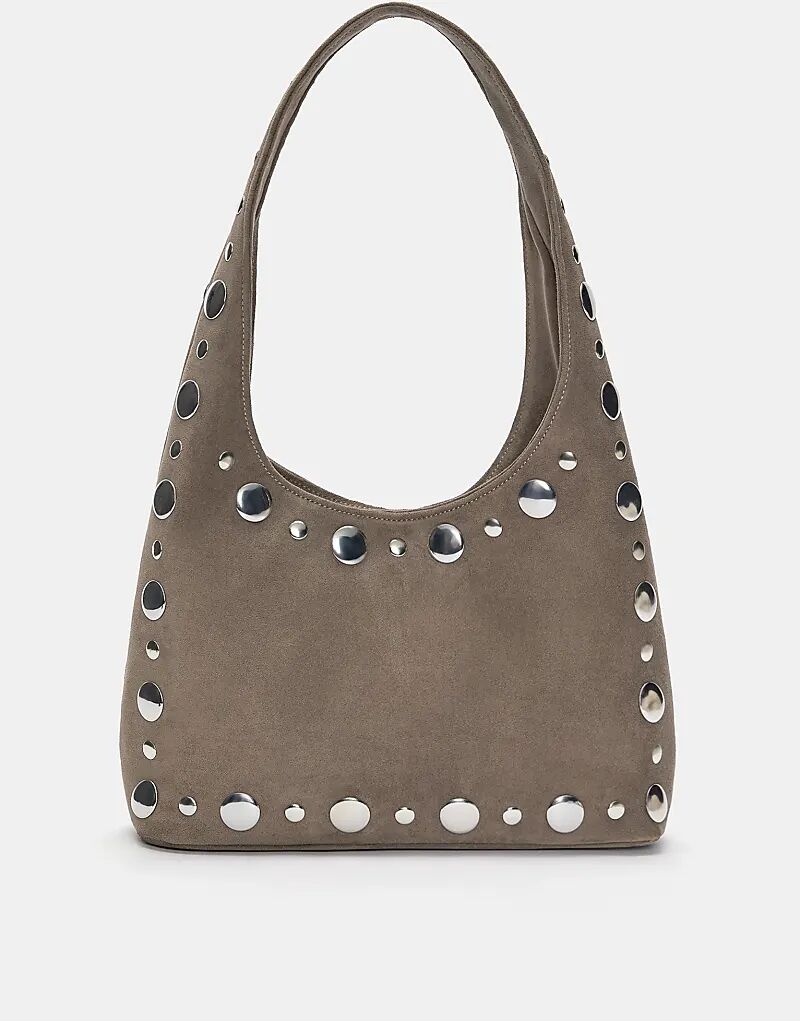 

Сумка через плечо Pull&Bear серого цвета