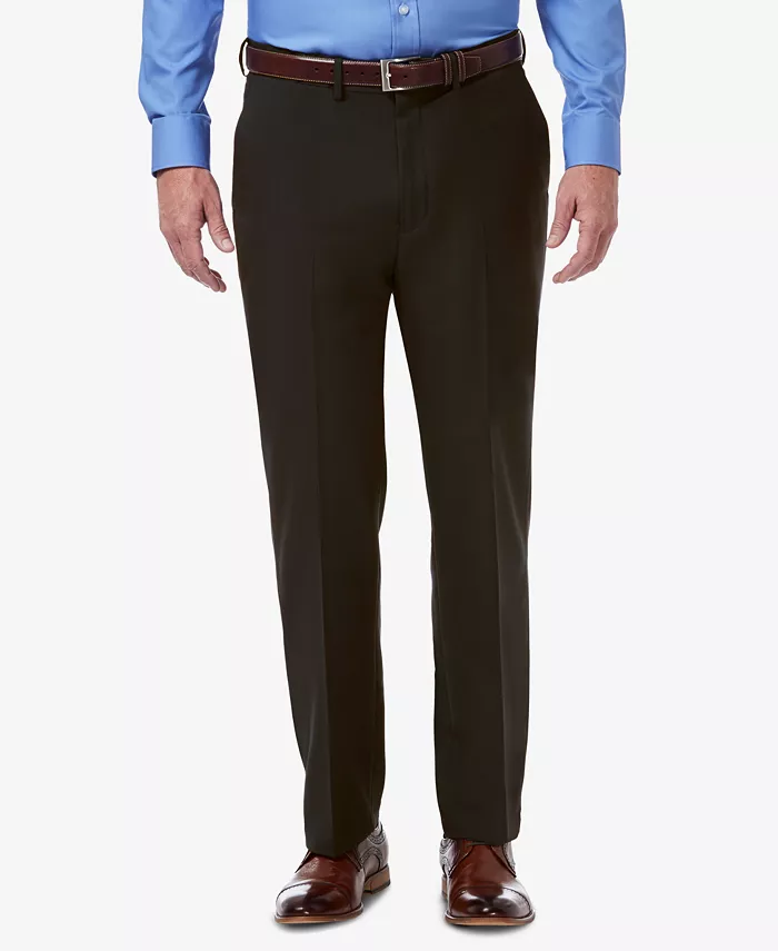 

Мужские классические брюки с плоской передней частью Premium Comfort Stretch Haggar, коричневый