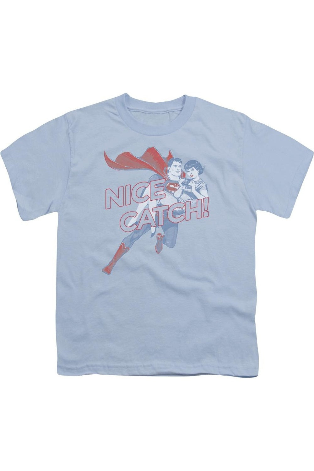 

Футболка с коротким рукавом для детей "Superman: Отличный улов" Gildan, светло-голубой