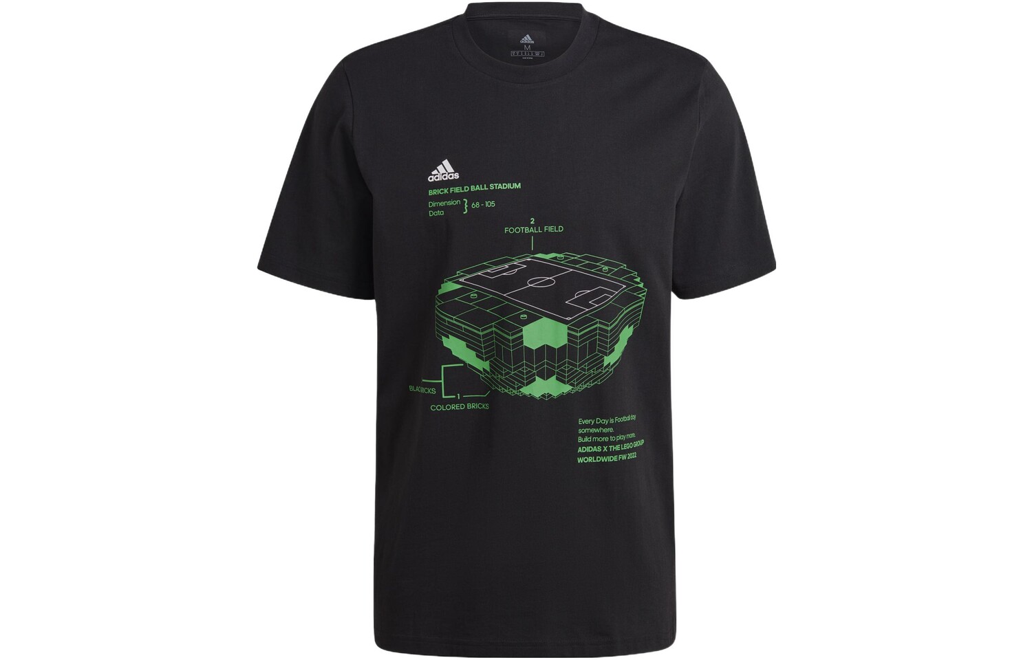 

Футболка Lego X Lego Football Jersey для мужчин, черная Adidas, черный