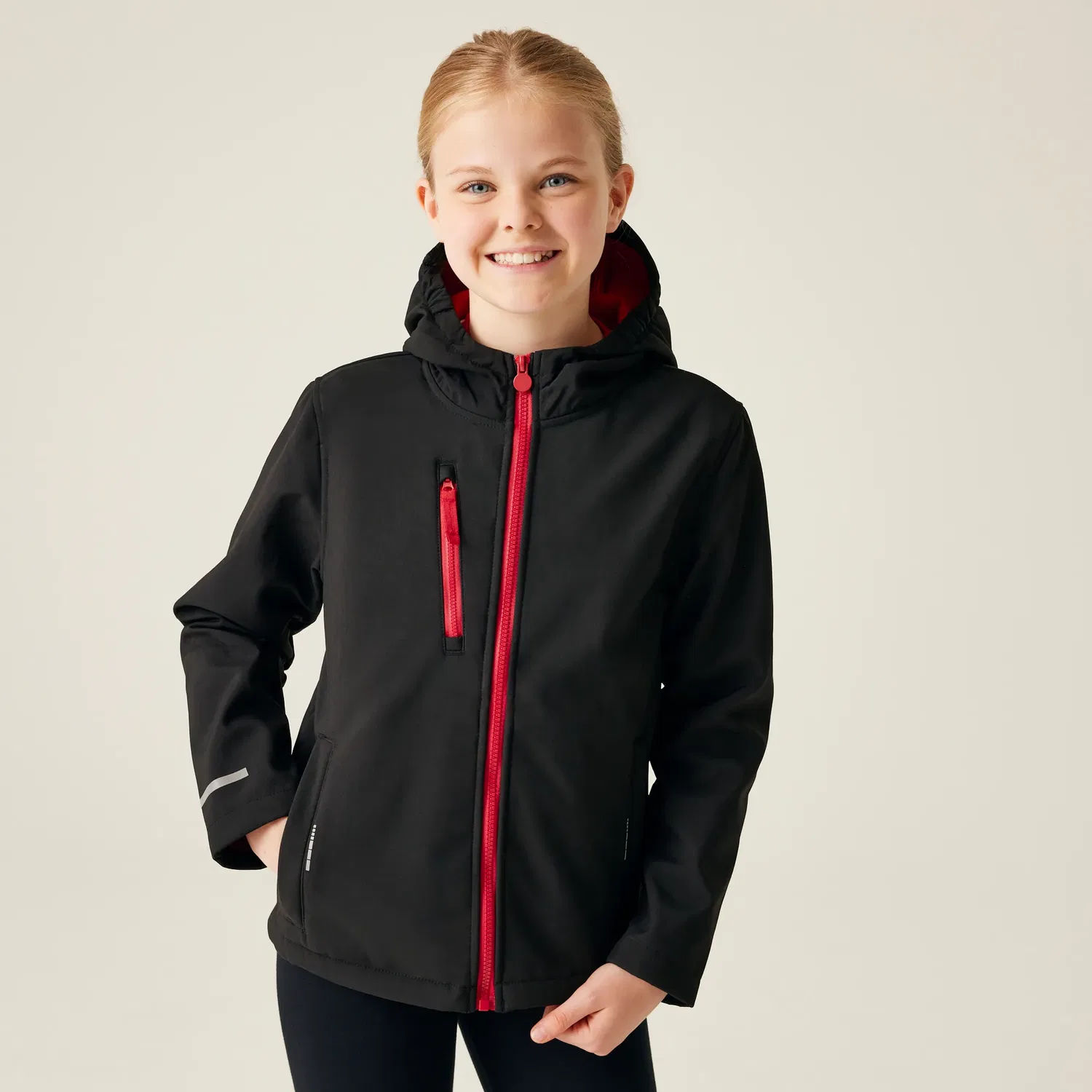 Детская ветровка Ablaze Hooded Softshell Jacket Regatta, красный
