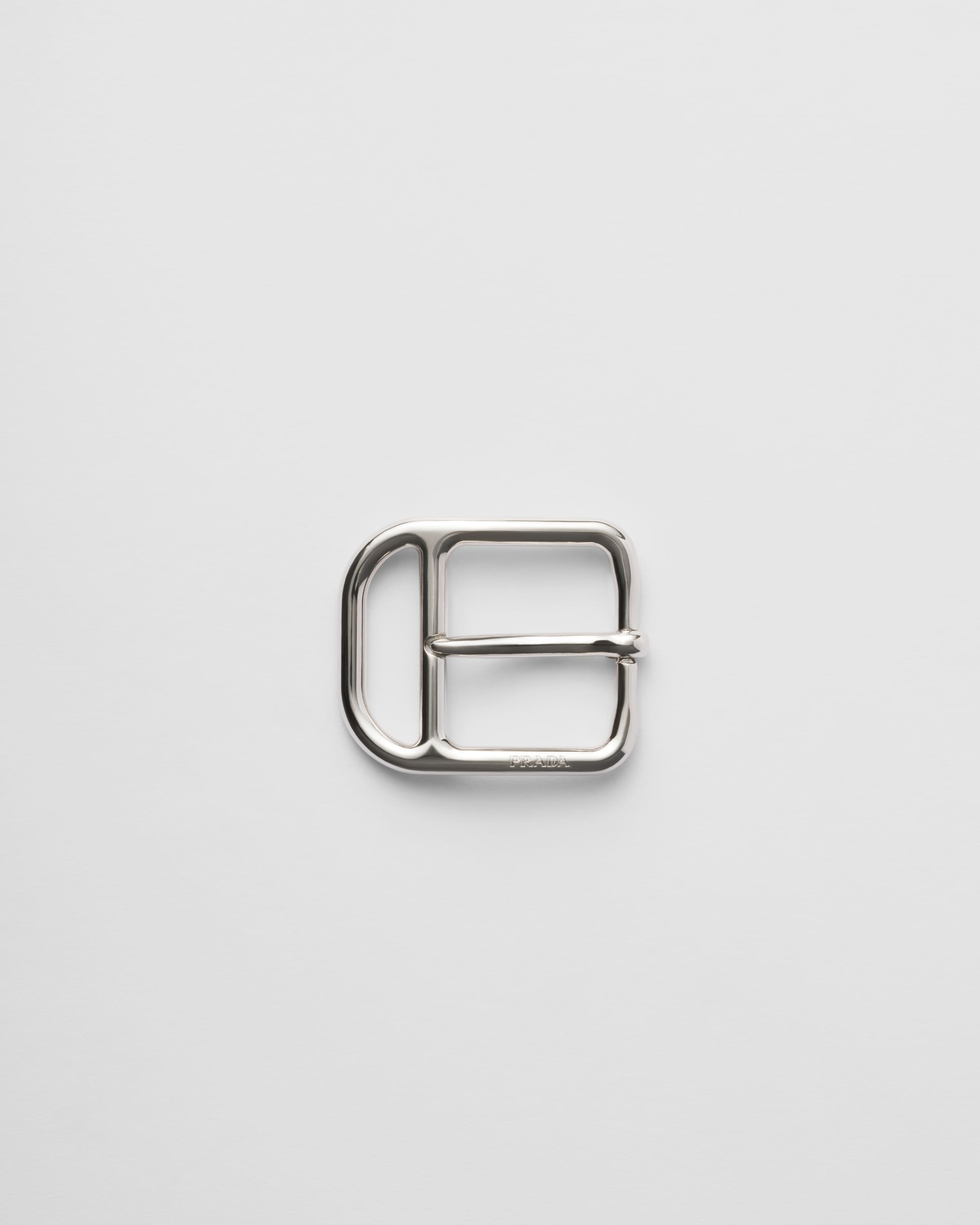 

Металлическая пряжка для ремня Prada, серебряный