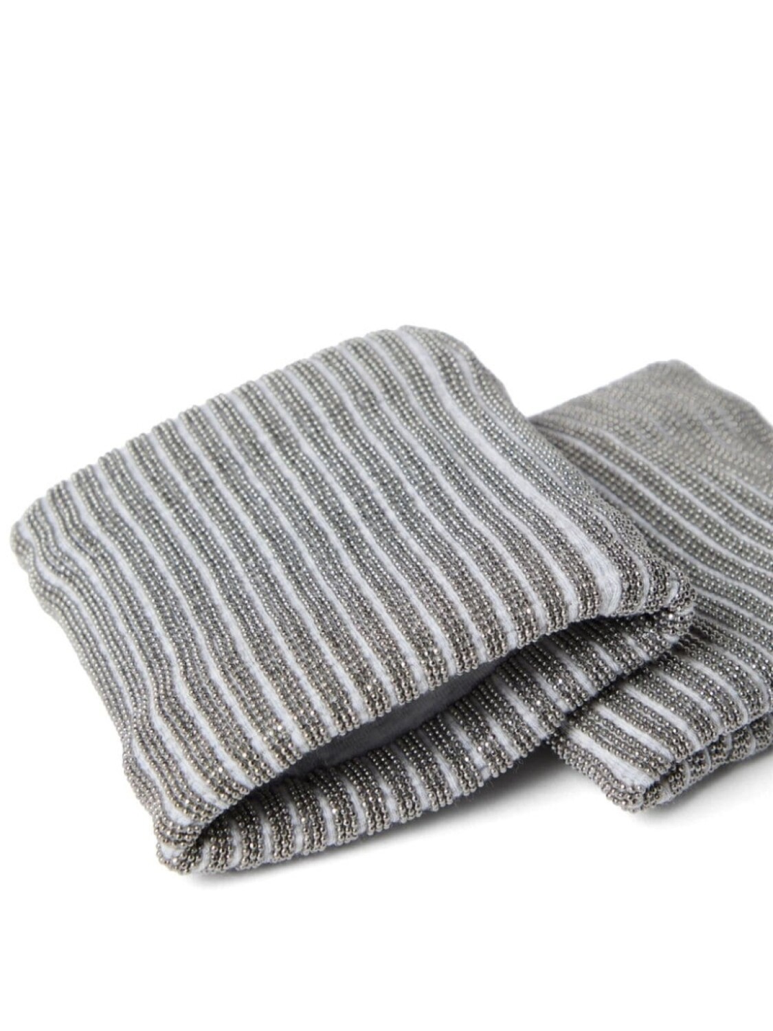 

Brunello Cucinelli драгоценные манжеты из рубчика, серый