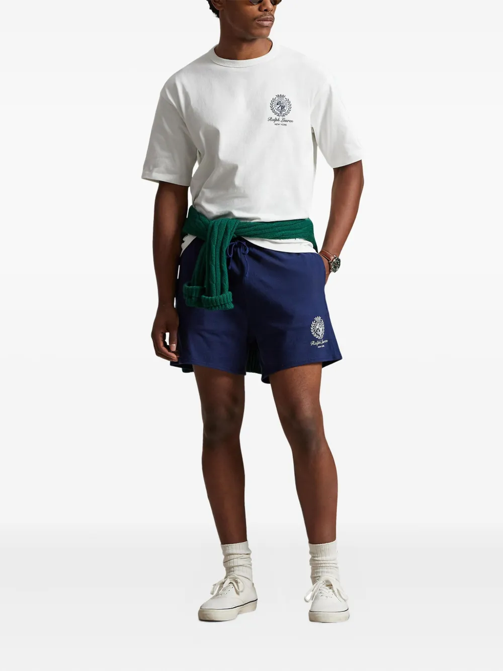 Футболка из джерси с графичным принтом Polo Ralph Lauren, нейтральный — фото 2