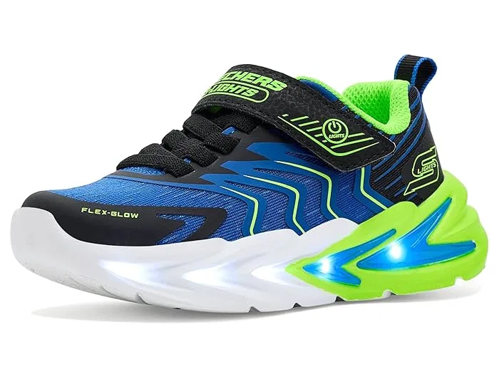 Кроссовки с подсветкой Flex-Glow Ultra SKECHERS KIDS, Black/Blue/Lime