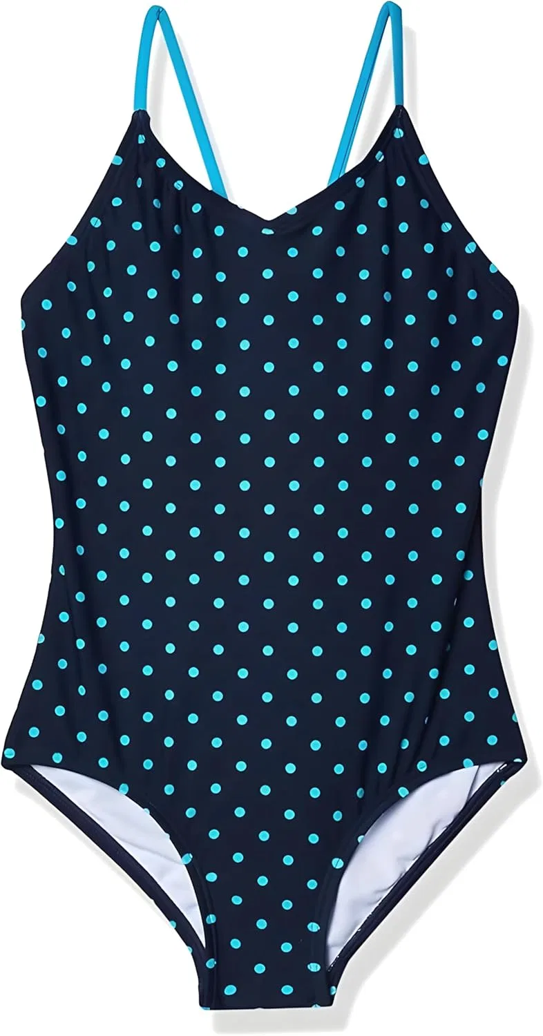 Купальник Kanu Surf Girls Daisy Beach Sport One Piece, Chloe Navy Dot