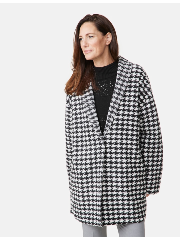 

Кардиган Gerry Weber Jacke Strick, цвет Schwarz/anthra Houndstooth