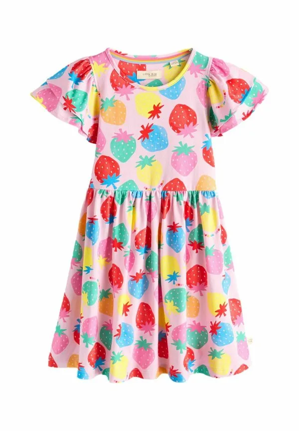 Трикотажное платье Little Bird, Rainbow Strawberry