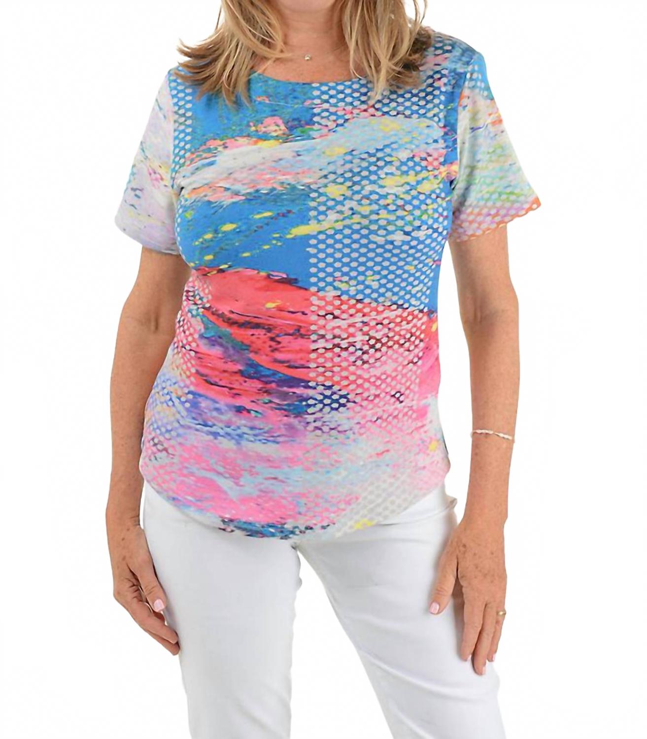 

Топ с короткими рукавами Zoey в разноцветном исполнении Parsley & Sage, мультиколор