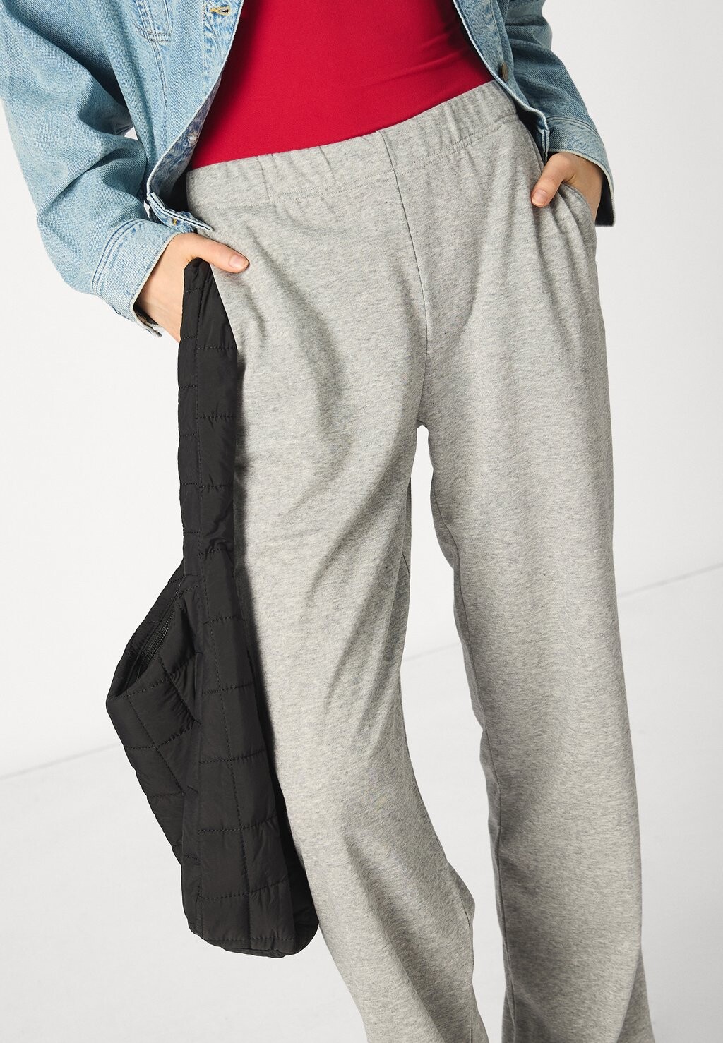 

Брюки PCCHILLI SUMMER WIDE PANTS Pieces, пестрый светло-серый