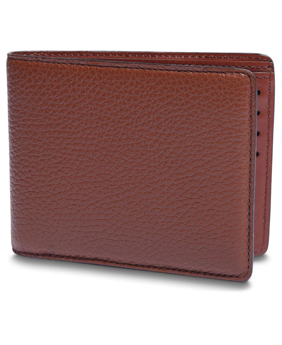 

Мужской тонкий кошелек Monfrini с 8 отделениями - защита от RFID Bosca, Brown