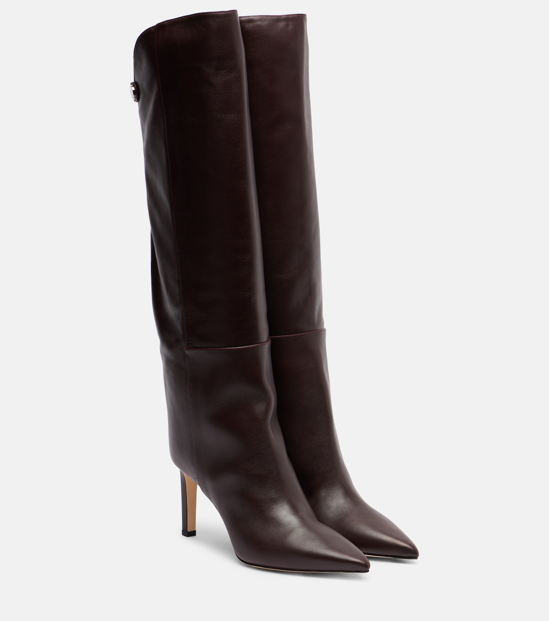 Кожаные сапоги Alizze 85 до колена Jimmy Choo, Deep Merlo