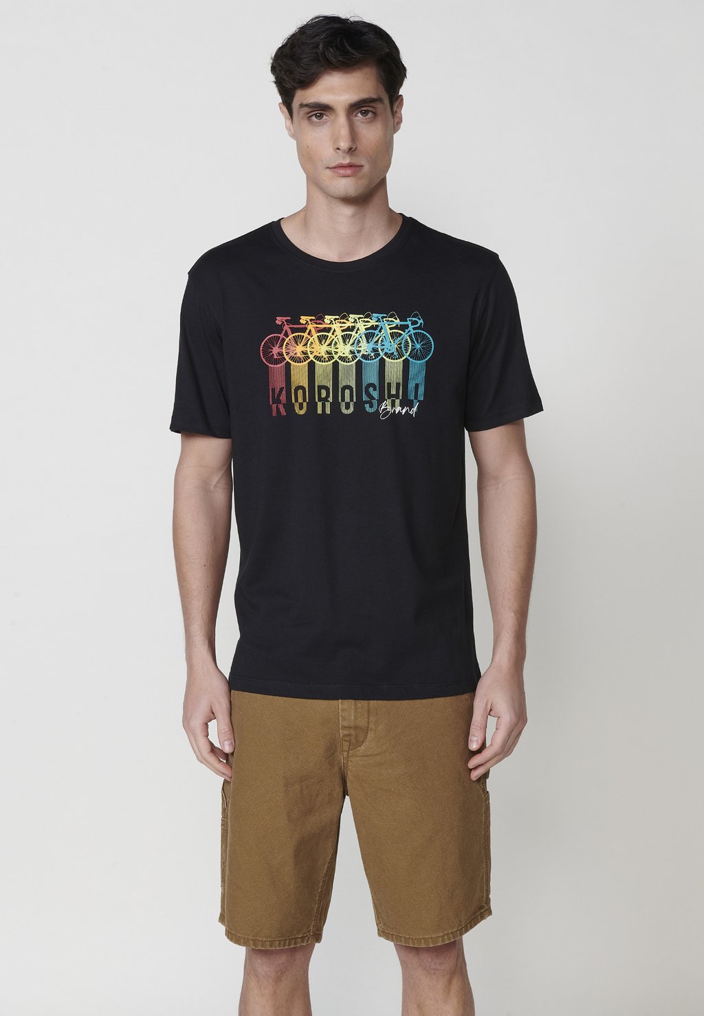 

Футболка с принтом SHORT-SLEEVED Koroshi, черный