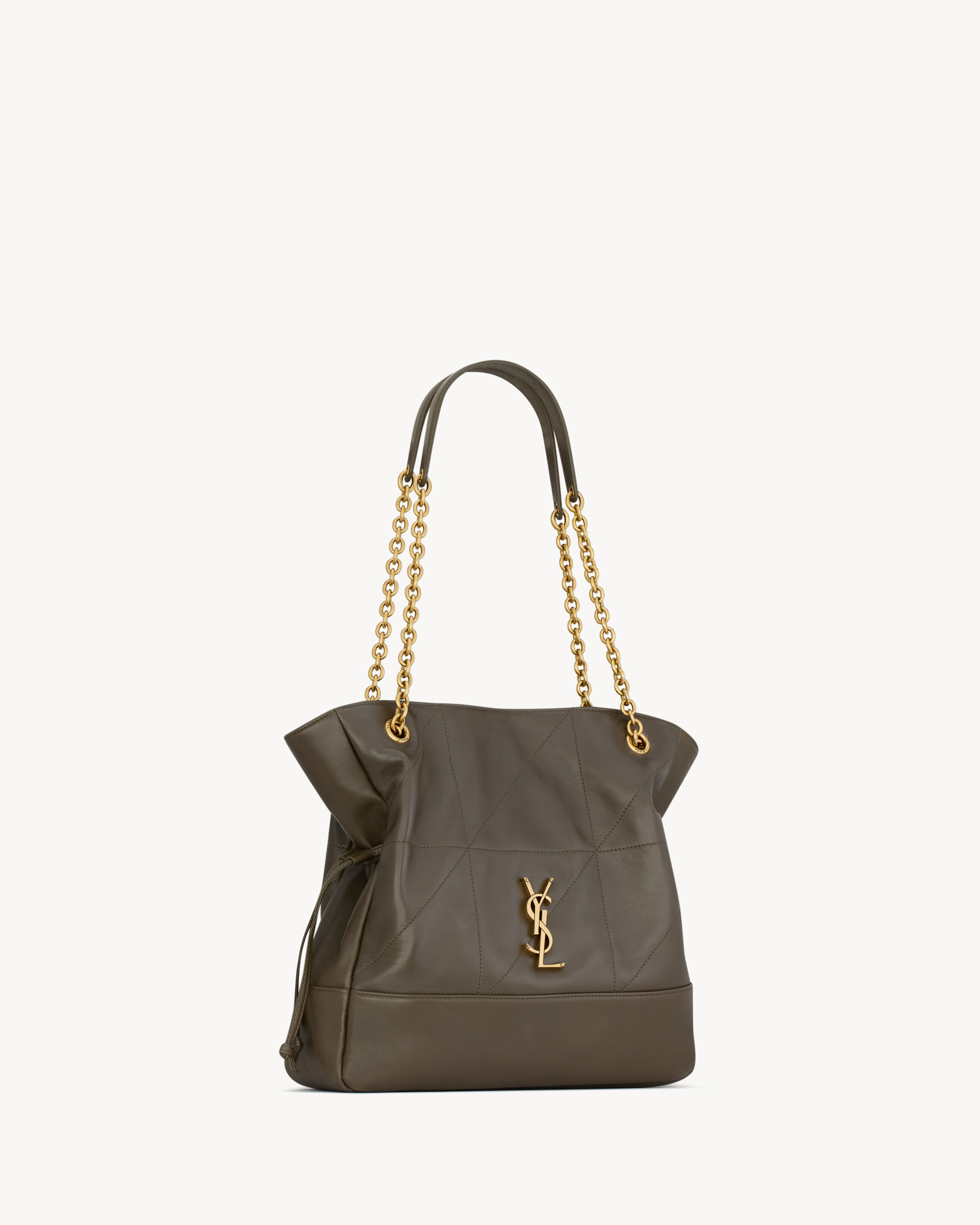 Маленькая сумка JAMIE SHOPPING из овечьей кожи Saint Laurent, коричневый — фото 4