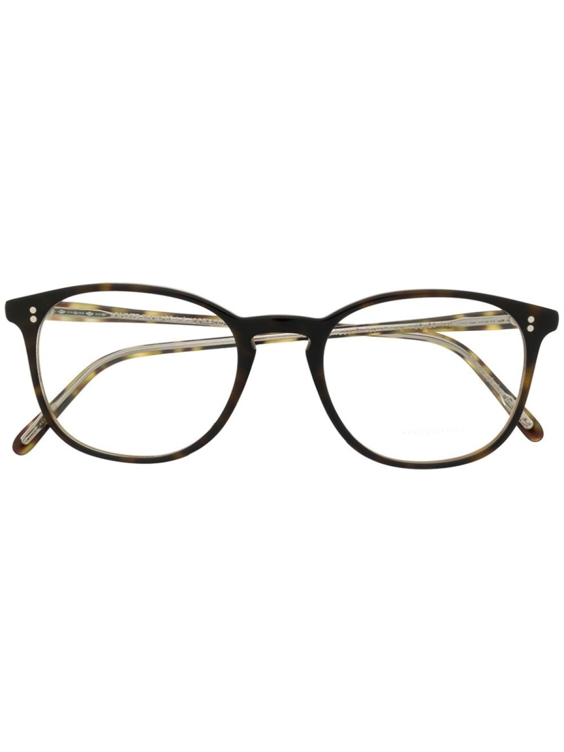 

Oliver Peoples очки в круглой оправе, коричневый