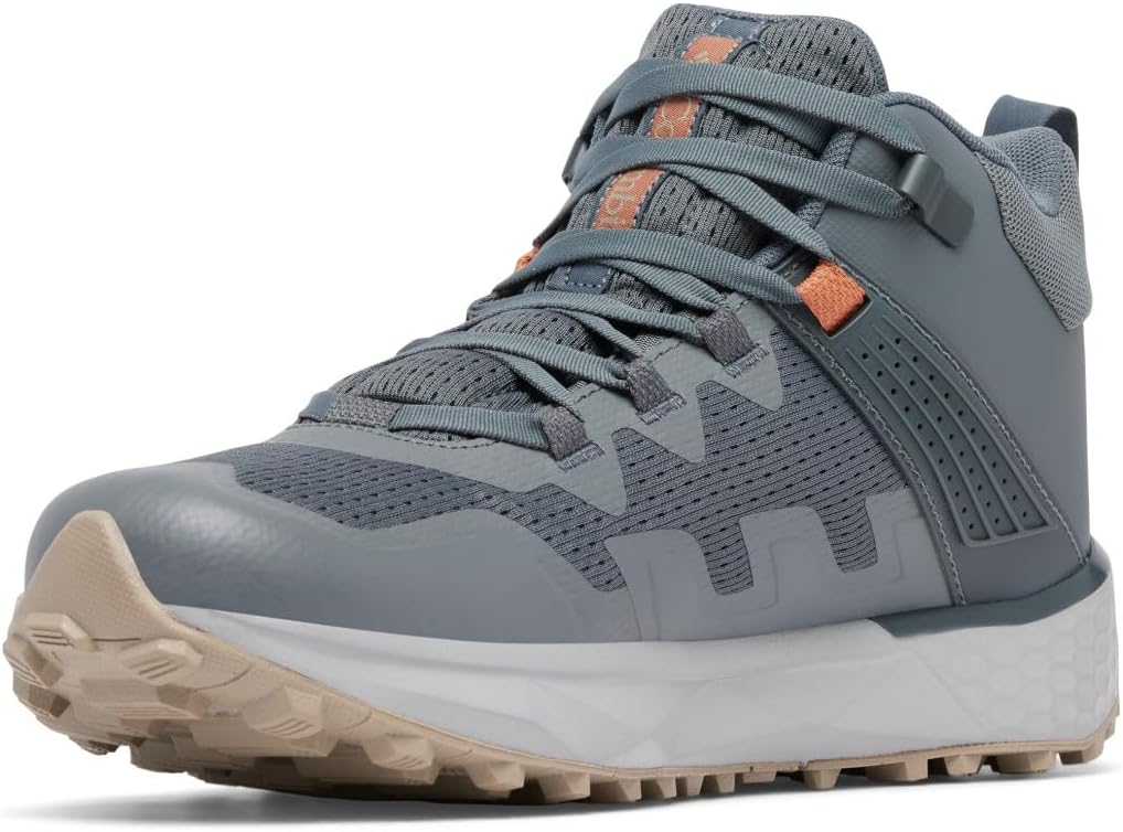 Мужские походные кроссовки Columbia Facet 75 Mid Outdry, Graphite/Canvas Tan — фото 4