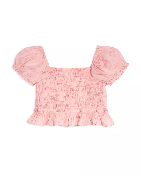 

Детский топ Fabielle для девочек (для детей постарше) Loveshackfancy, розовый