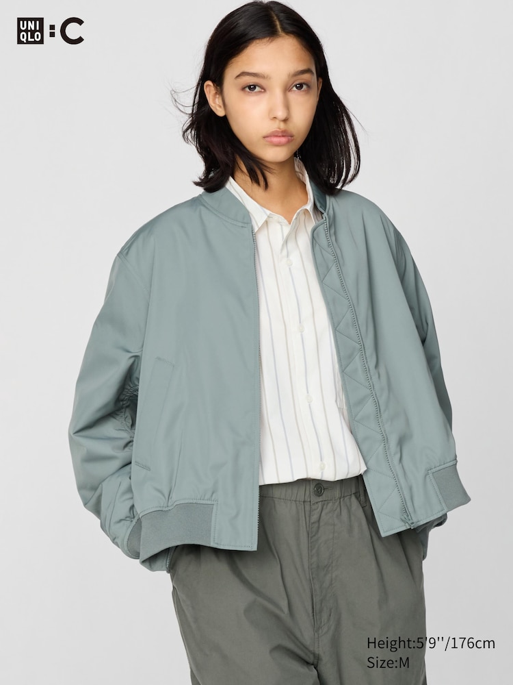 

Куртка-Бомбер Uniqlo, цвет 53 зеленый