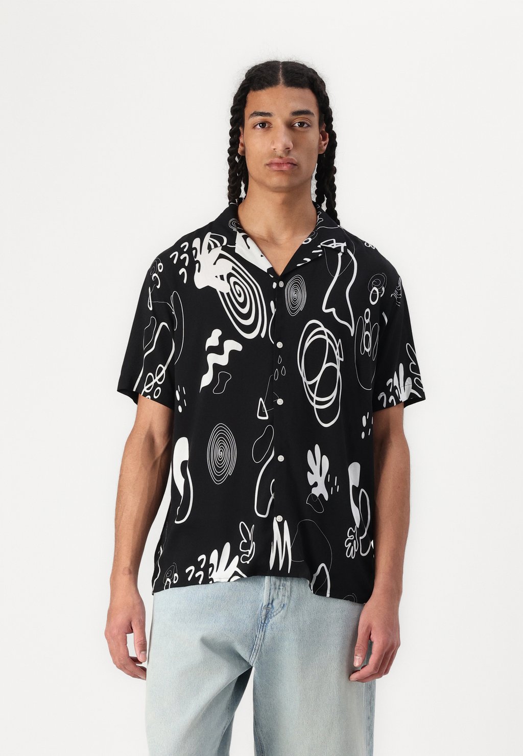 

Рубашка JORLUKE GALLERY RESORT SMU Jack & Jones, черный