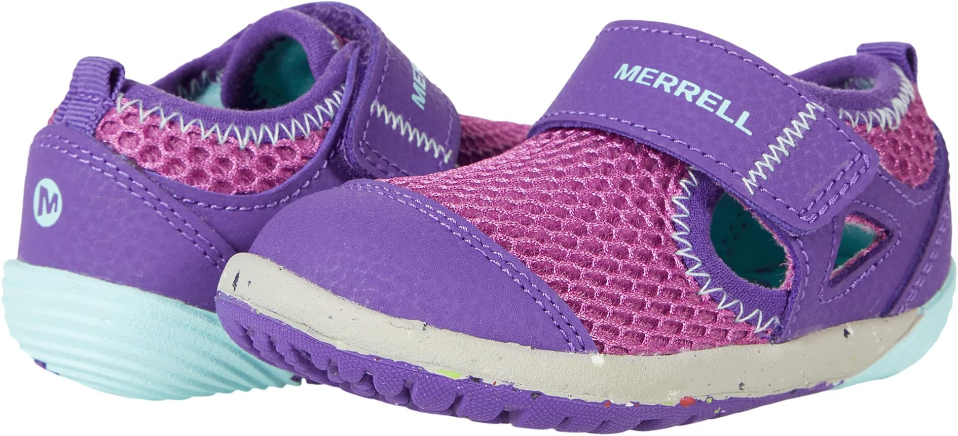 

Кроссовки Merrell Kids Bare Steps H20, Purple/Turquoise Leather/Textile