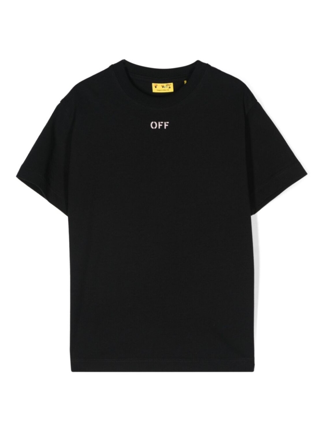 

Off-White Kids футболка с логотипом Arrow Stitched, черный