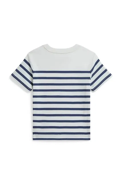 Футболка детская хлопковая Polo Ralph Lauren, белый — фото 2