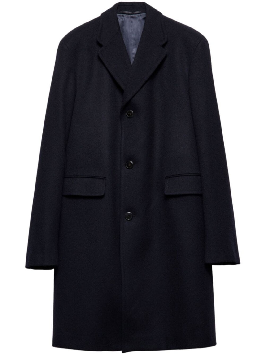 

Prada однобортное шерстяное пальто, синий