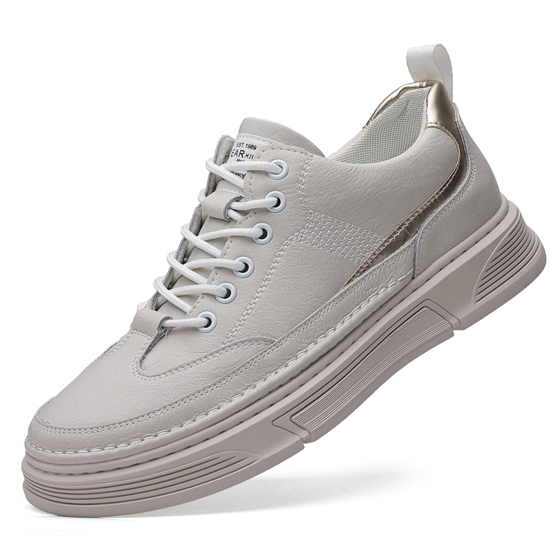 

EGCHI Мужские белые кеды низкие, цвет White