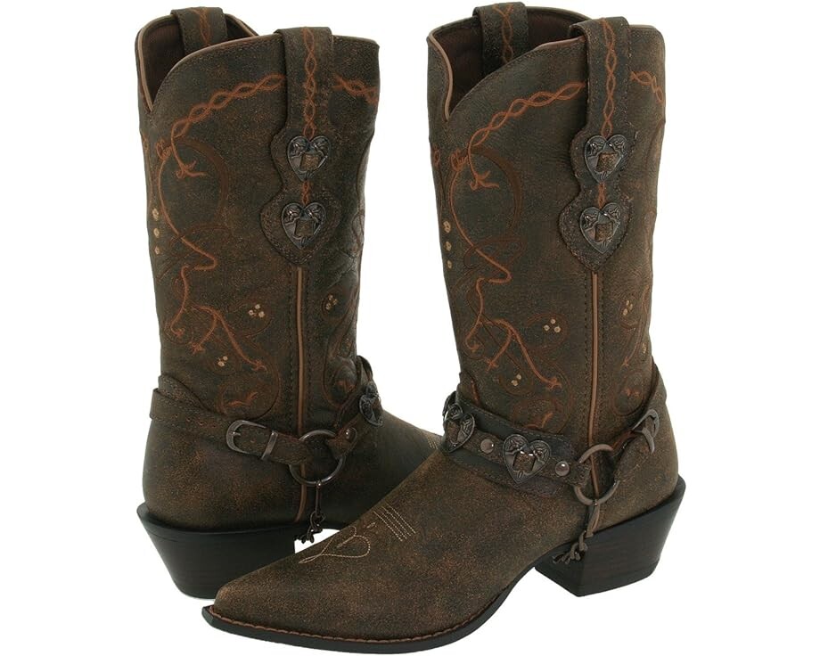 

Ботинки Durango Crush Cowgirl, цвет Saddle Brown W/Tan & Brown