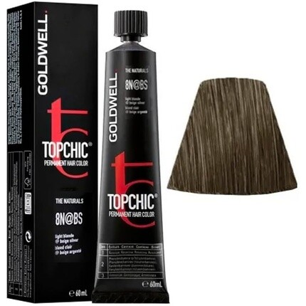 

Goldwell 8N@Bs Светло-русый бежево-серебристый Topchic The Naturals 60 мл