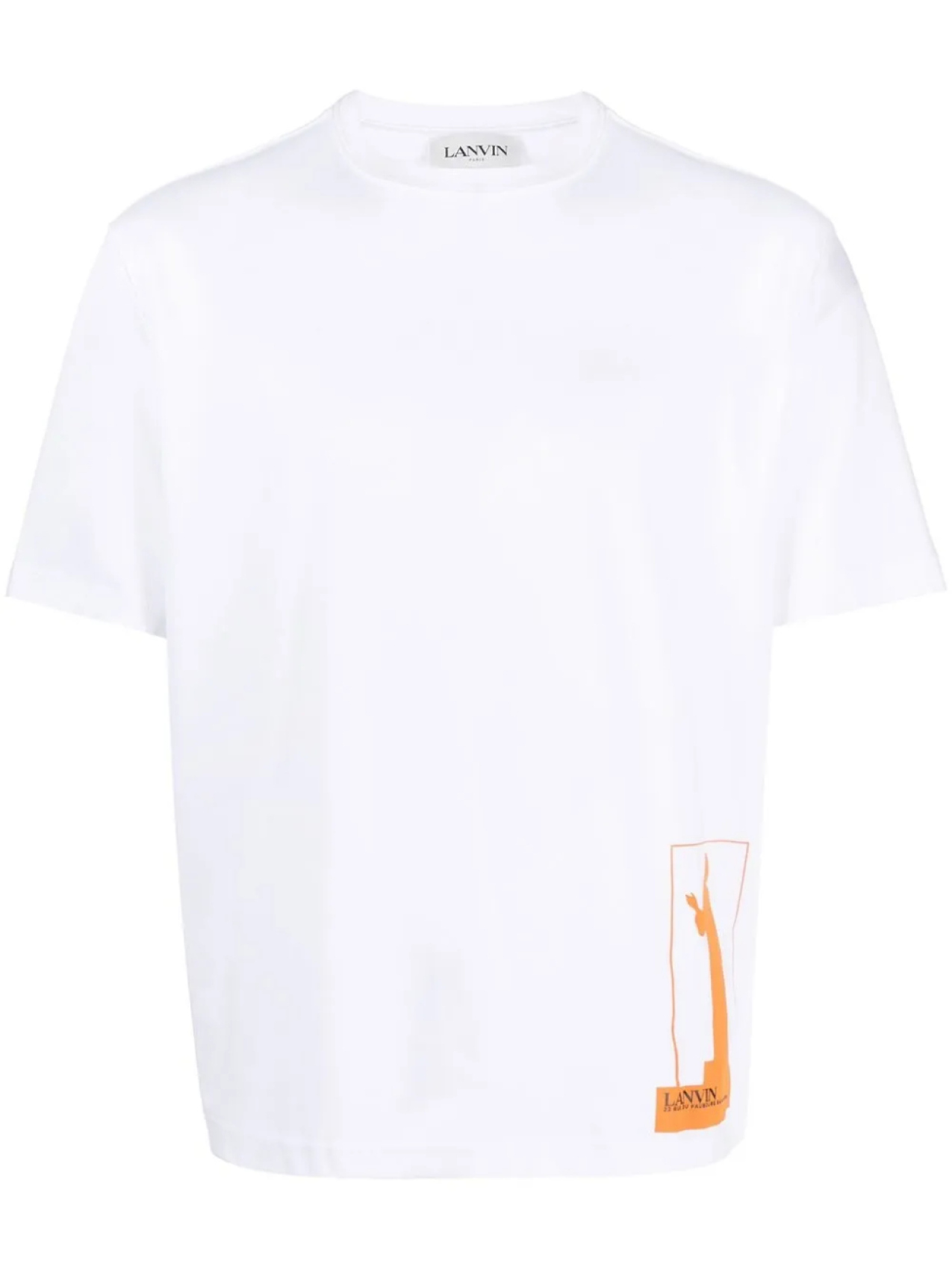 

Lanvin футболка с графичным принтом, белый