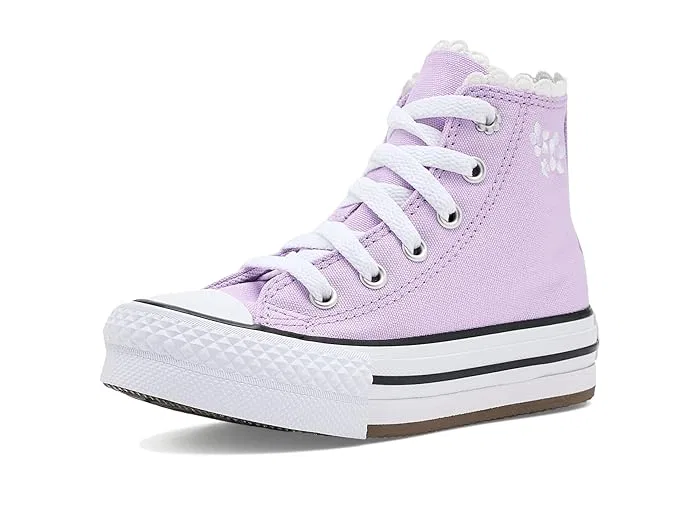 Кроссовки детские Chuck Taylor All Star Eva Lift Platform Bubble Flowers Converse Kids, Lavender Latte/White/Black — фото 2