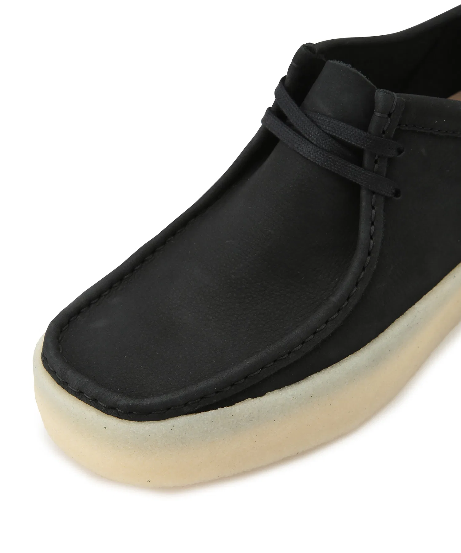 Мужские мокасины Clarks Wallabee Cup чёрные — фото 4