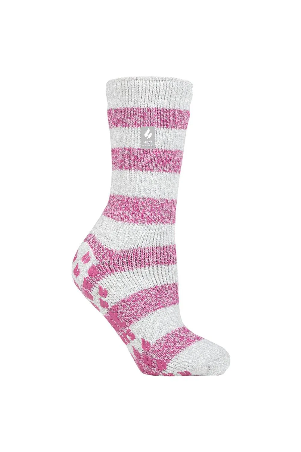 

1 пара однотонных носков-тапочек с рисунком 2.3 TOG SOCKSHOP Heat Holders, серый