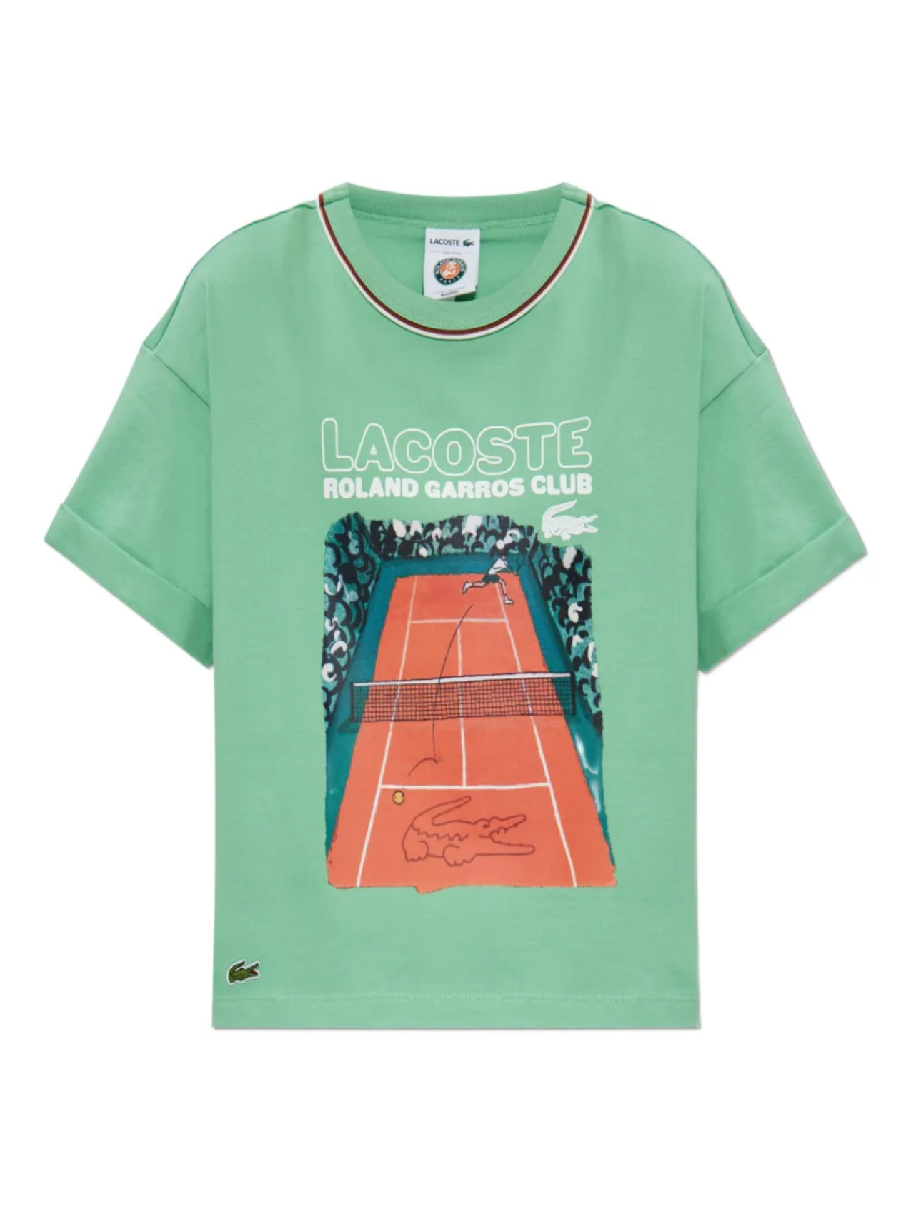 

Футболка из хлопка с логотипом Lacoste, зеленый