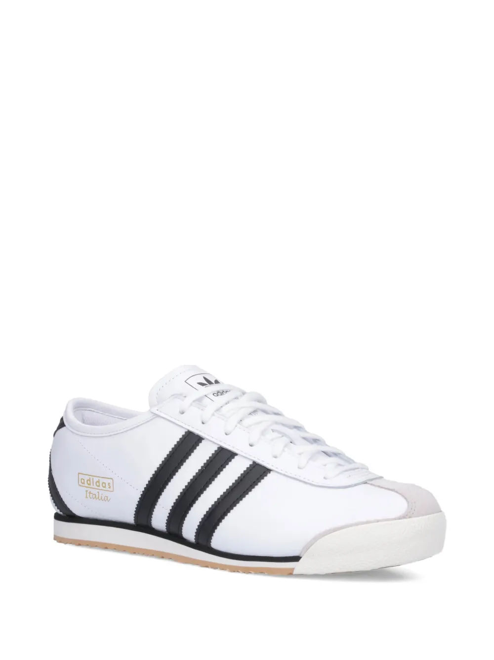 Итальянские кожаные кроссовки с тремя полосками 70-х годов Adidas, белый — фото 2