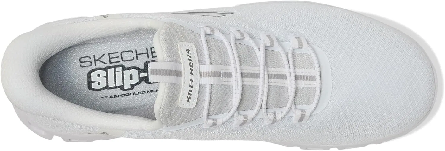 Мужские кроссовки Skechers Glide-Step Noxus Hands Free без шнурков, White — фото 2