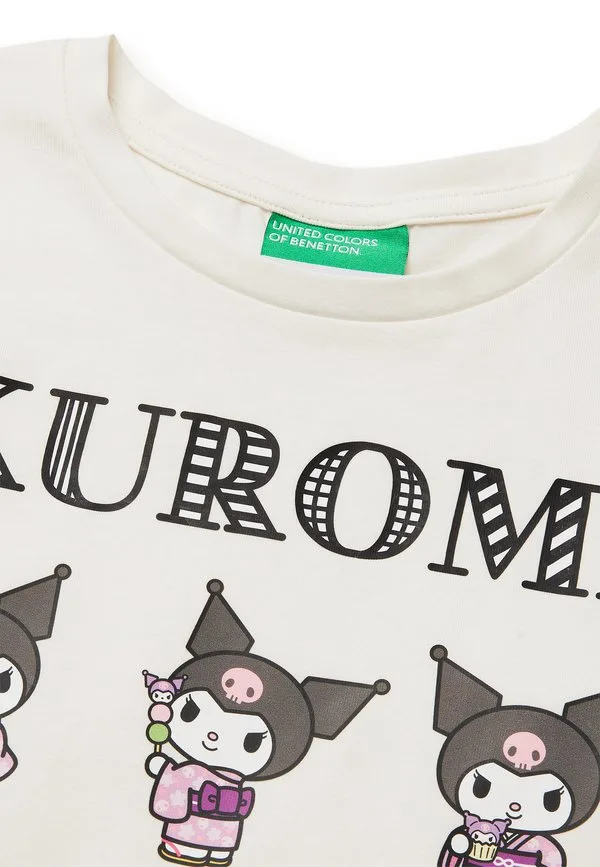 Футболка с принтом hello kitty от kuromi United Colors Of Benetton, White — фото 3