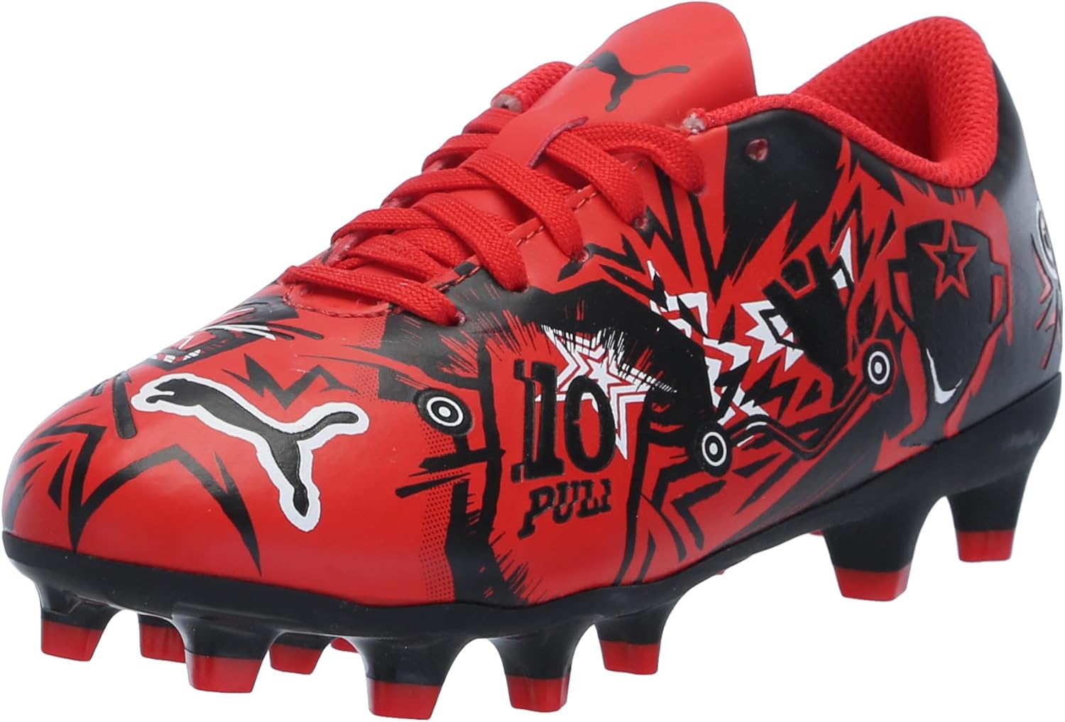 

Футбольные бутсы Puma для детей и взрослых Ultra Play Turf, белый/черный/красный