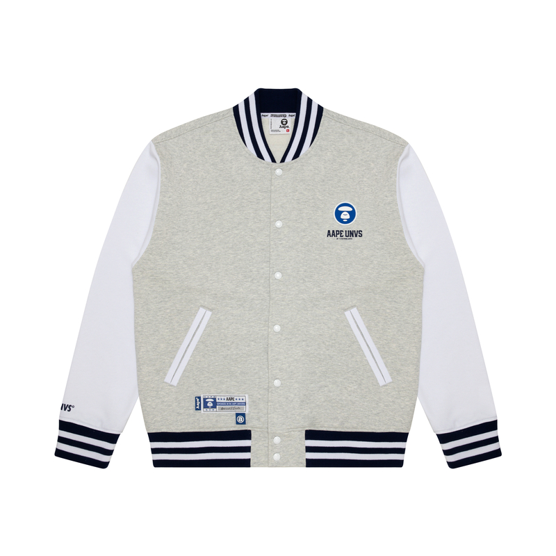 

Куртка-бомбер с логотипом *A Bathing APE Aape, Gray White WH2, Белый, Куртка-бомбер с логотипом *A Bathing APE Aape, Gray White WH2