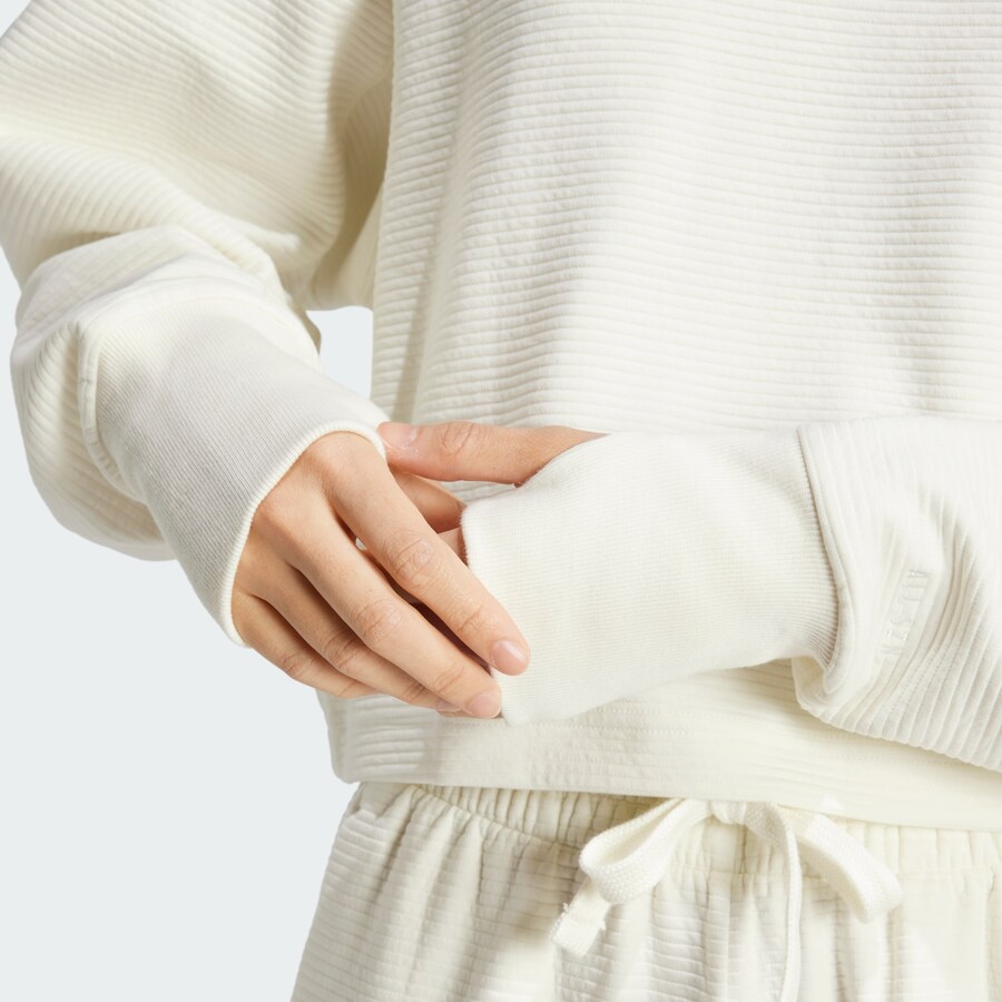 Свитер с капюшоном на молнии ADIDAS SPORTSWEAR Athletic Sweatshirt All Szn, белый — фото 3