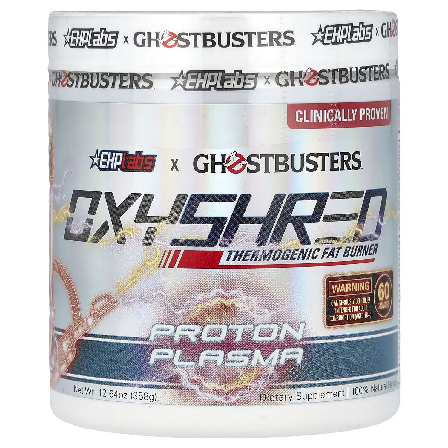 

Ghostbusters, OxyShred, Термогенный сжигатель жира, протонная плазма, 12,64 унции (358 г) Ehplabs