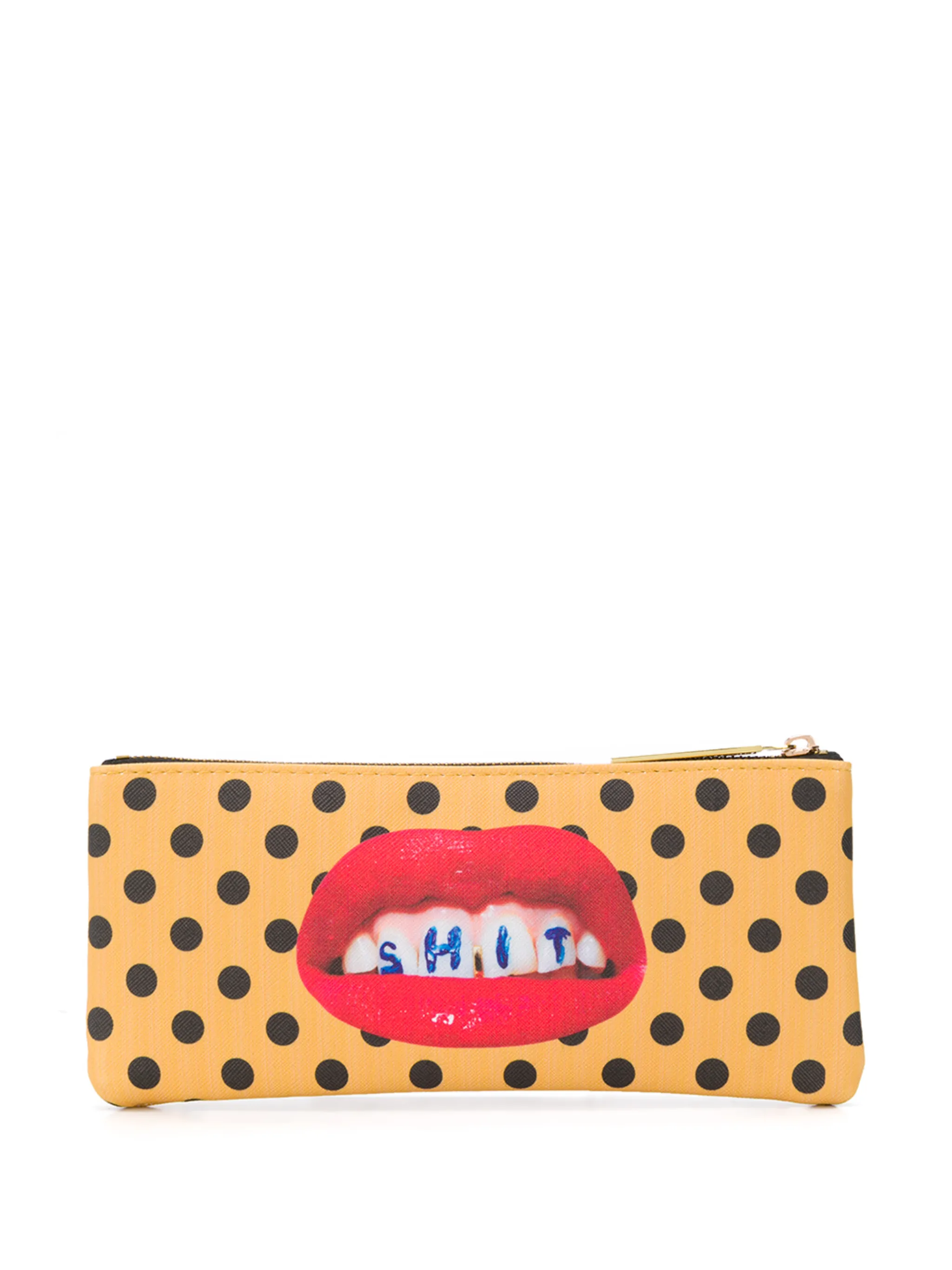 

Косметичка в мелкую точку Seletti, желтый