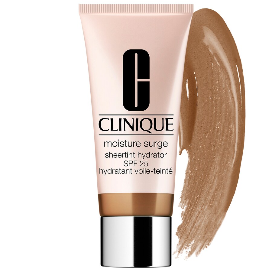 

Увлажняющий крем-тонирующий крем Moisture Surge Sheertint Hydrator с широким спектром защиты SPF 25 CLINIQUE, 1.4 oz/40 mL, Medium Deep