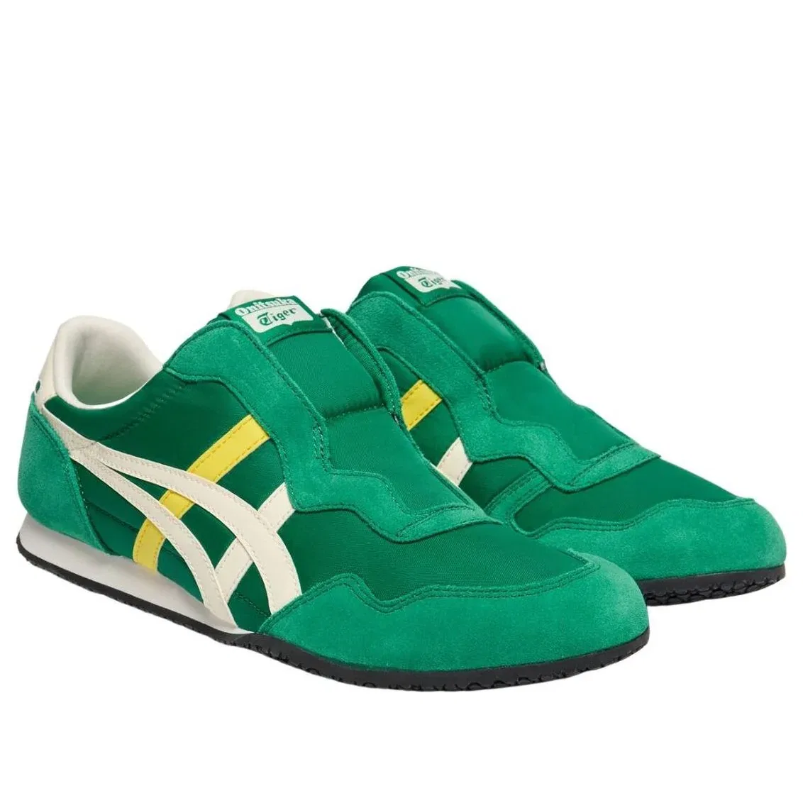 Слипоны Onitsuka Tiger Serrano 'Kale Cream' 1183C615-300, зеленый — фото 2
