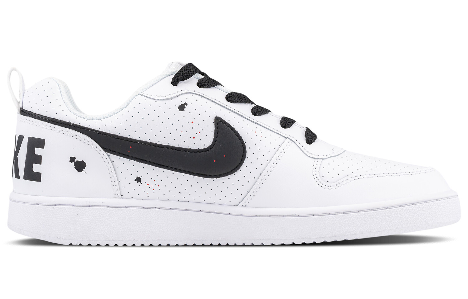 

Кроссовки Nike Court Borough Skateboarding Shoes Men Low-top Black, белый
