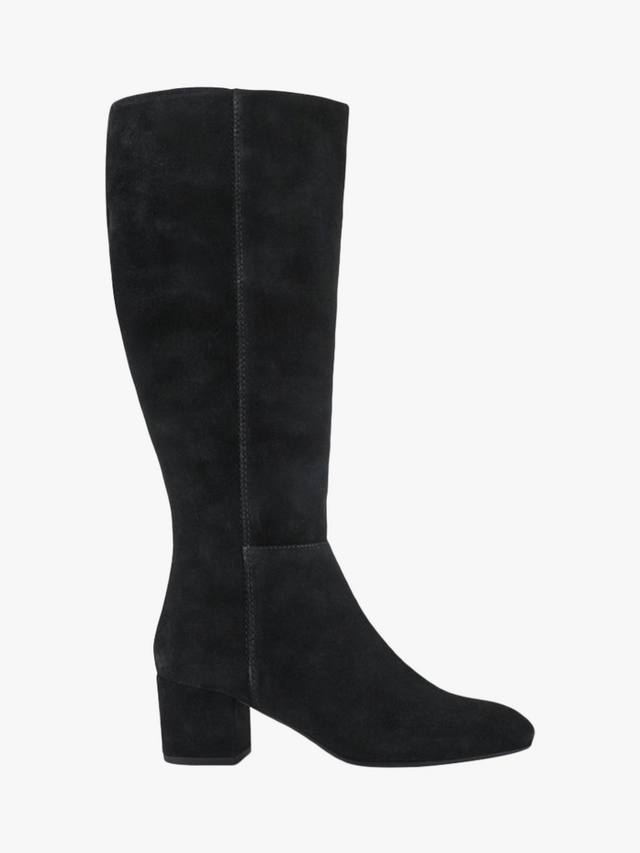 LouLou1 замшевые узкие высокие сапоги до колена Jones Bootmaker, Black Suede